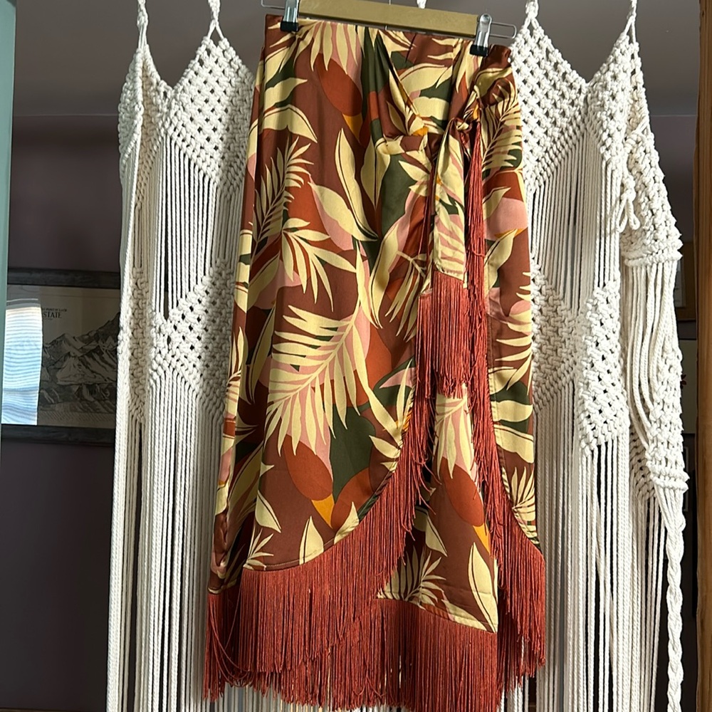 Baltic Born fringe skirt